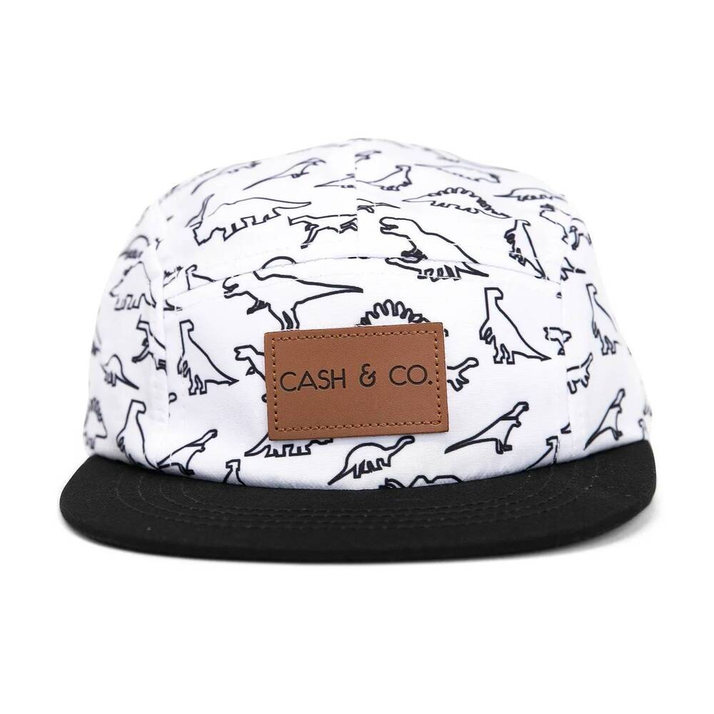 NEW CASH & CO. boy's dino baseball cap in white